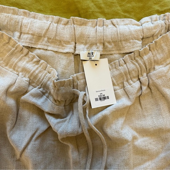 Cream Linen pants - Picture 3 of 6